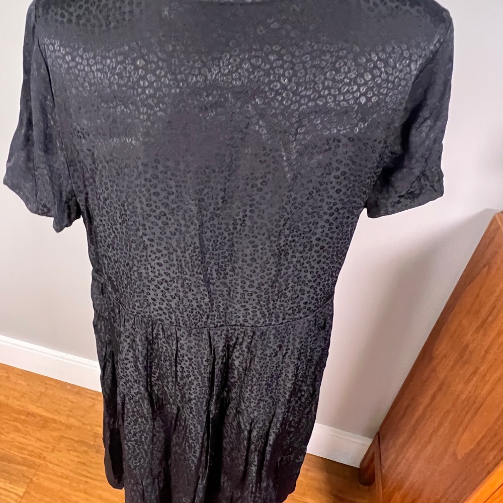 Maeve for Anthropologie Black Sacha Jacquard Tiered Tunic sz L NWT - Picture 8 of 16